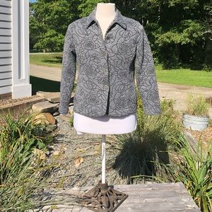 Alfred Dunner Gray and Black Jacket Size 8P